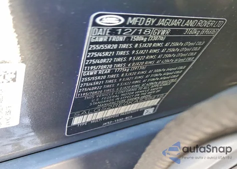 2019 Land Rover Range Rover Supercharged z USA, uszkodzony, nr VIN SALGS2RE0KA539419